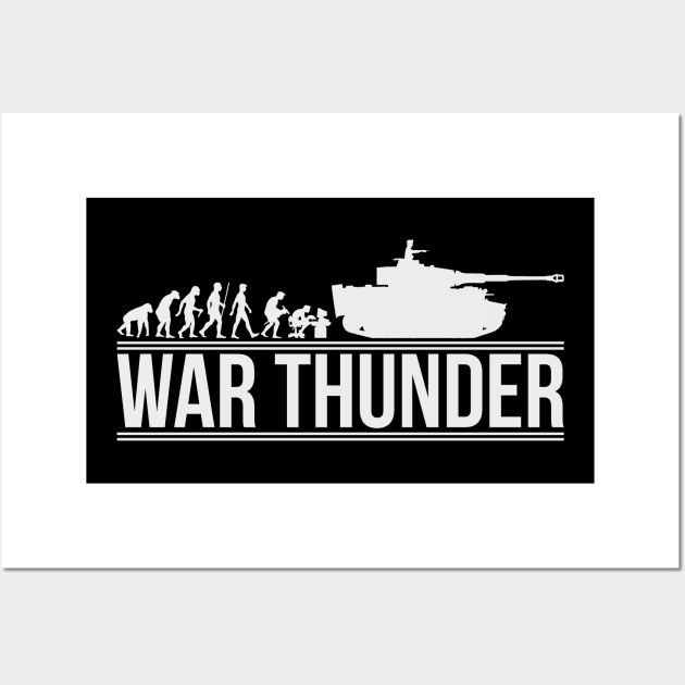 War Thunder Tank evolution Pz-VI Tiger Wall Art by FAawRay